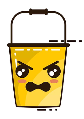 Emoticon Bucket Angry