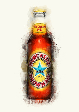 Vintage Beer Watercolor