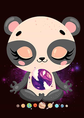 Cute Panda Universe Yoga
