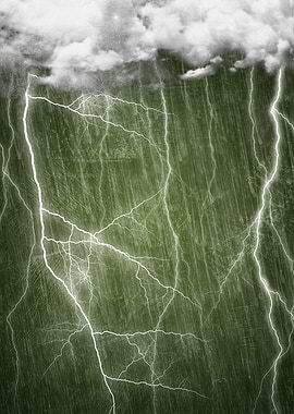 Green Thunderstorm No1