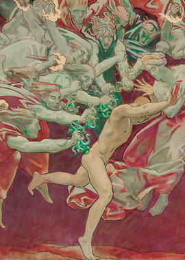 Murals Orestes and Furies