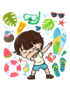 Dabbing Boy Summer Outing