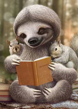 SLOTH READ BOOKS