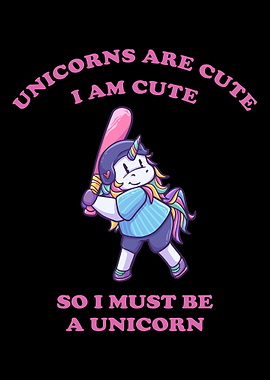 Baseball softball unicorn