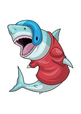 Shark Football Helmet