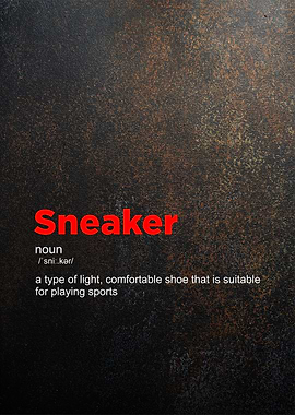 sneaker definition poster