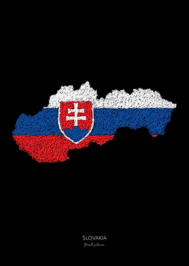 Slovakia World Cup FlagMap