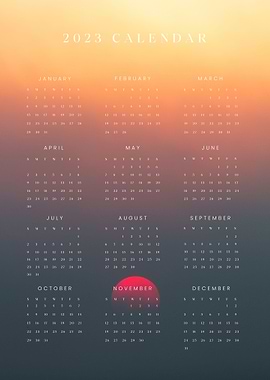 2023 Sunset Calendar 2