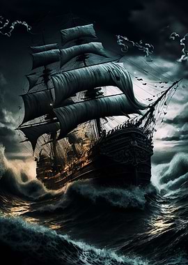 Violent waves crashing