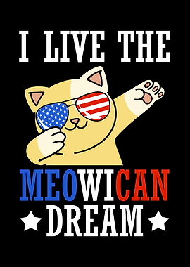 USA Dream Cat 4th of July