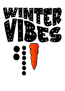 Funny Snowman Winter Art