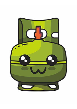 Emoticon LPG Gas Cute