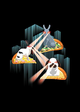 Laser Bunny Pizza Bunny