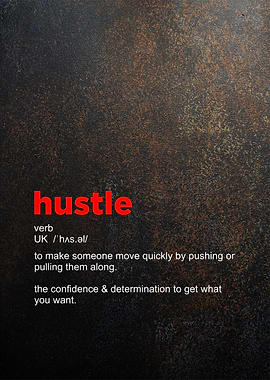 hustle definition poster