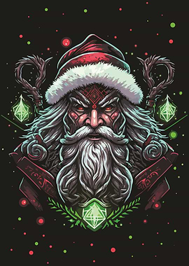 Santa Clause pop art