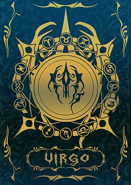 Zodiac Sign card VIRGO