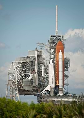Shuttle on Launch Pad