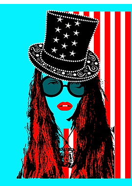 American flag background