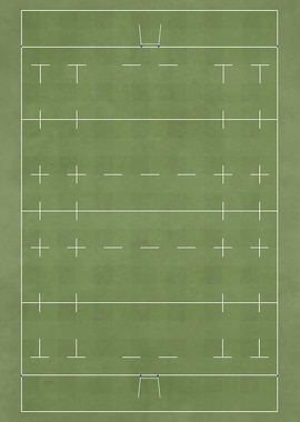 Rugby Pitch Illustration