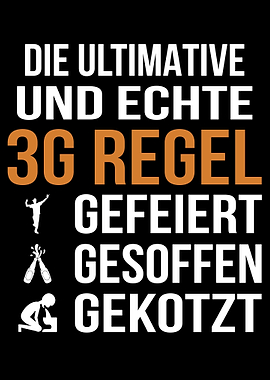 3G Regel Funshirt Herren