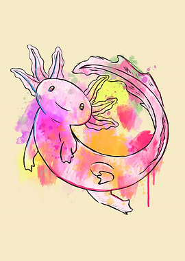 Axolotl Watercolor