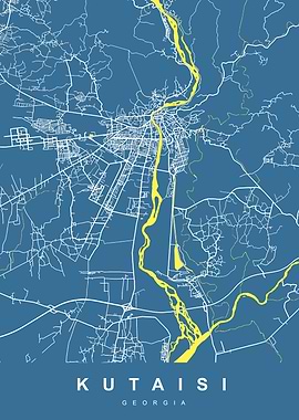 KUTAISI Map GEORGIA