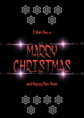 Typography Marry Christmas