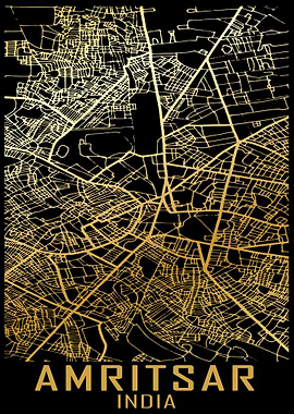 Amritsar India City Map