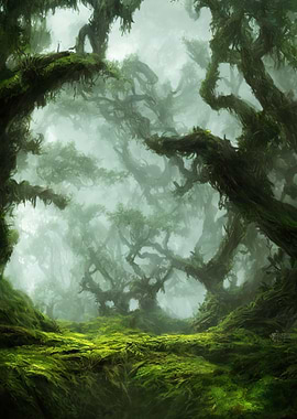 Green Fantasy Forest