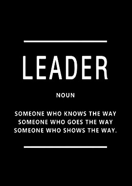 Leader Noun Motivational