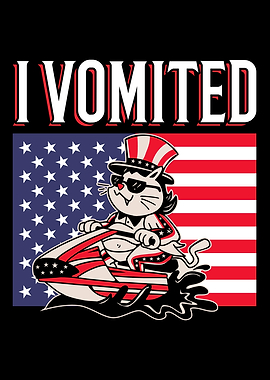 4th Of July Cat Jet Ski