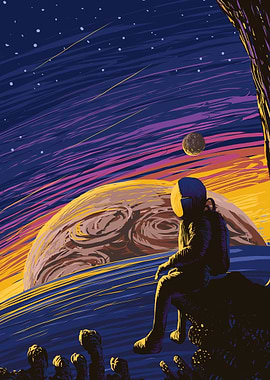 Astronauts Digital Art