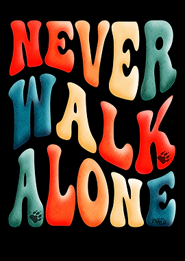 Dog Mom Groovy Lettering