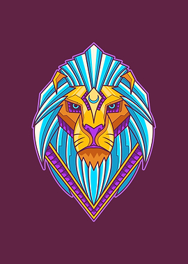 lion head modern concept
