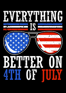 American 4th Of July Flag