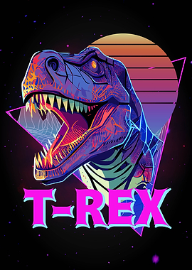 Abstract T Rex Dinosaur