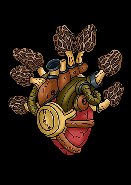 Morel Mushroom Steampunk
