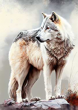 Arctic Gray Wolf
