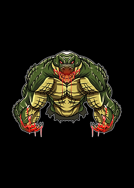 Beast monster crocodile