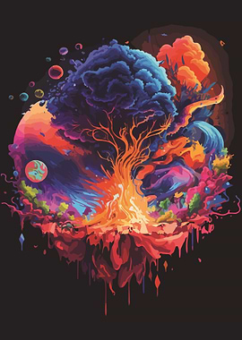 Explostion of Life pop art