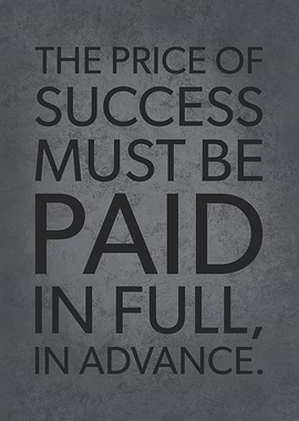 The Price Of Success