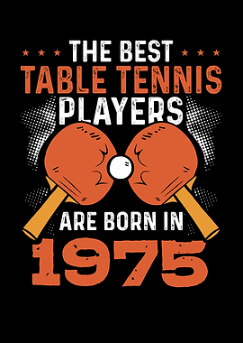 Table tennis player 1975