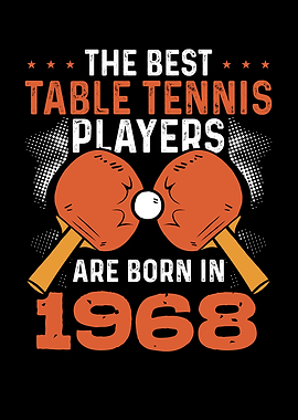 Table tennis player 1968