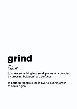grind definition poster