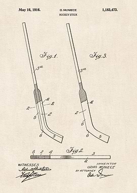 1916 Hockey Stick