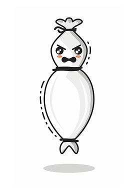 Emoticon Pocong Angry