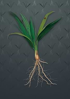 Vintage Date Palm Tree