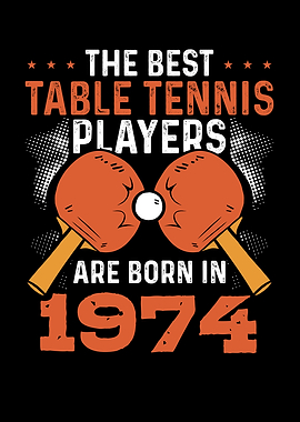 Table tennis player 1974