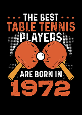 Table tennis player 1972