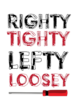 Righty Tighty Lefty Loosey
